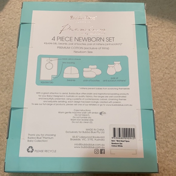 Bubba Blue 4 piece Newborn Set + Towel Set - Picture 3 of 6